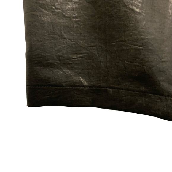 212 Collection Black Faux Leather Front Zip Mini Skirt - Picture 4 of 7